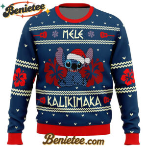 Stitch Mele Kalikimaka Ugly Christmas Sweater