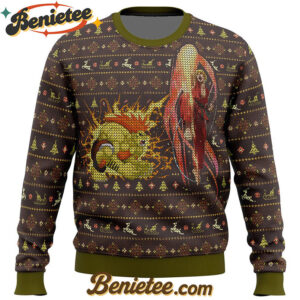 Street Fighter Ken Vs. Blanka Ugly Christmas Sweater