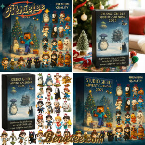 Studio Ghibli Advent Calendar 2025, Christmas Countdown Advent Calendar Gift Box with 24 Acrylic Ornaments