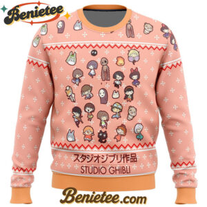 Studio Ghibli Cuties Ugly Christmas Sweater