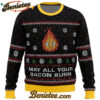 Studio Ghibli May All Your Bacon Burn Calcifer Ugly Christmas Sweater