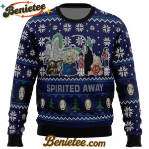 Studio Ghibli Spirited Away Squad Ugly Christmas Sweater