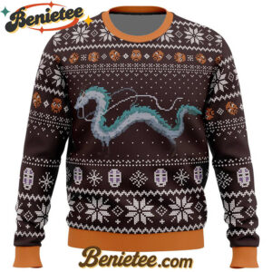 Studio Ghibli Spirits Ugly Christmas Sweater