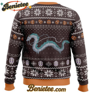 Studio Ghibli Spirits Ugly Christmas Sweater