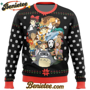Studio Ghibli Xmas Main Ugly Christmas Sweater