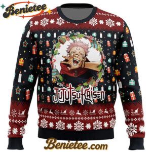 Sukuna Christmas Jujutsu Kaisen Ugly Christmas Sweater