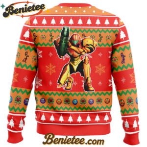 Super Metroid Ugly Christmas Sweater