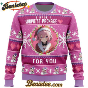 Surprise Package Astolfo Fate Apocrypha Ugly Christmas Sweater