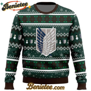Survey Corps Attack on Titan Ugly Christmas Sweater