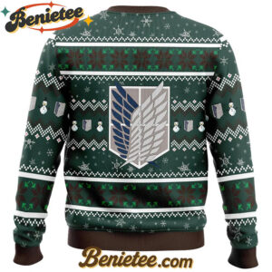Survey Corps Attack on Titan Ugly Christmas Sweater