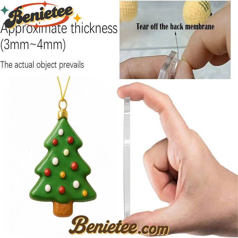 Sweet Christmas Memories Advent Calendar, Christmas Countdown Advent Calendar Gift Box with 24 Acrylic Ornaments