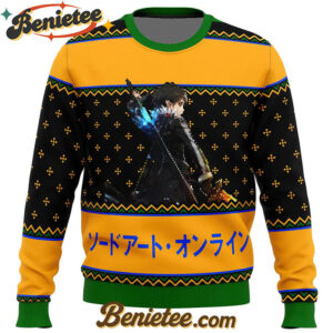 Sword Art Online Beater Ugly Christmas Sweater