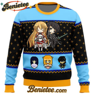 Sword Art Online Sprites Ugly Christmas Sweater