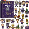 TCU Horned Frogs 129th Anniversary Pop Advent Calendar, Christmas Countdown Advent Calendar Gift Box with 24 Acrylic Ornaments