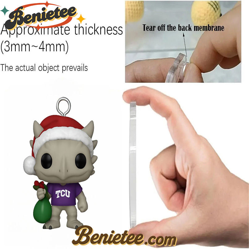 TCU Horned Frogs 129th Anniversary Pop Advent Calendar, Christmas Countdown Advent Calendar Gift Box with 24 Acrylic Ornaments