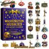 TOP Washington Huskies 2025 Advent Calendar, Christmas Countdown Advent Calendar Gift Box with 24 Acrylic Ornaments