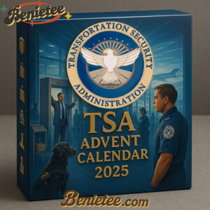 TSA Advent Calendar 2025, Christmas Countdown Advent Calendar Gift Box with 24 Acrylic Ornaments