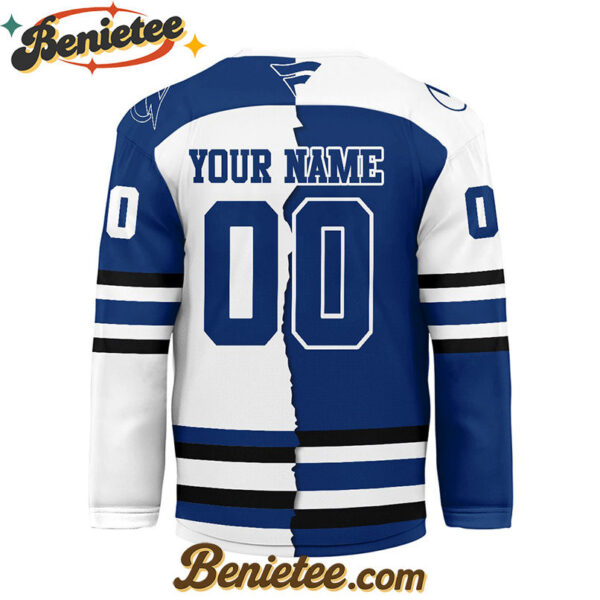 Tampa Bay Lightning - Premium NHL Personalized Split Color Hockey Jersey