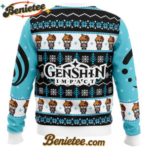 Tartaglia Childe Genshin Impact Ugly Christmas Sweater