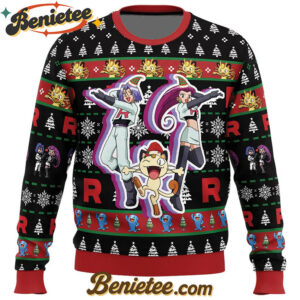 Team Rocket Pokemon Ugly Christmas Sweater