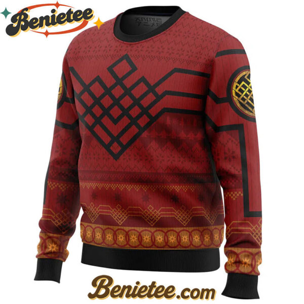 Ten Golden Rings Shang-Chi Marvel Ugly Christmas Sweater