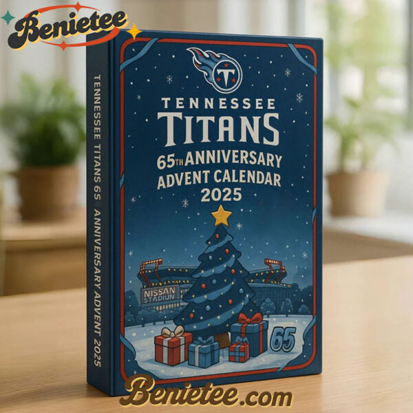 Tennessee Titans Advent Calendar 2025 66TH ANNIVERSARY Christmas Gift, Christmas Idea, Christmas Countdown Advent Calendar Gift Box with 24 Acrylic Ornaments