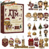Texas A M Aggies Anniversary Advent Calendar 2025, Christmas Countdown Advent Calendar Gift Box with 24 Acrylic Ornaments