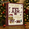 Texas A M Aggies Anniversary Advent Calendar 2025, Christmas Countdown Advent Calendar Gift Box with 24 Acrylic Ornaments