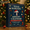 Texas Rangers 64th Anniversary Advent Calendar, Christmas Countdown Advent Calendar Gift Box with 24 Acrylic Ornaments