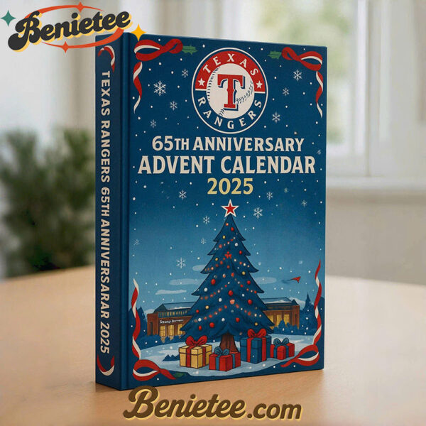 Texas Rangers Advent Calendar 2025 65TH ANNIVERSARY Christmas Gift, Christmas Idea, Christmas Countdown Advent Calendar Gift Box with 24 Acrylic Ornaments