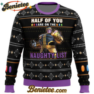 Thanos Naughty List Ugly Christmas Sweater