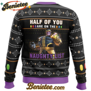 Thanos Naughty List Ugly Christmas Sweater