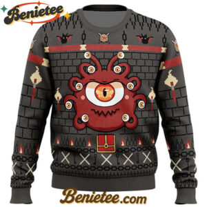 The Beholder Dungeons and Dragons Ugly Christmas Sweater