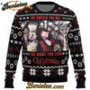 The Crazier You Are, The More You Love Christmas Kakegurui Ugly Christmas Sweater