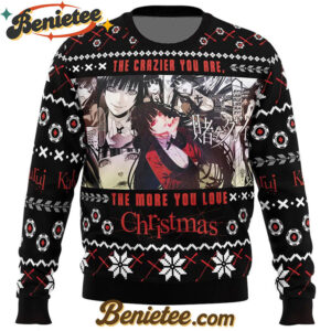 The Crazier You Are, The More You Love Christmas Kakegurui Ugly Christmas Sweater