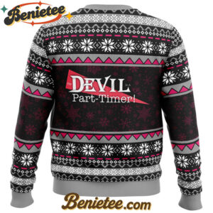 The Devils Crew The Devil is a Part-Timer Ugly Christmas Sweater