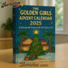 The Golden Girls 40th Anniversary Advent Calendar 2025, Christmas Countdown Advent Calendar Gift Box with 24 Acrylic Ornaments