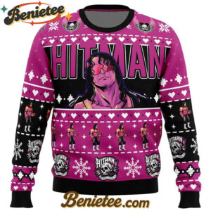 The Hitman Bret Hart Wrestler Ugly Christmas Sweater