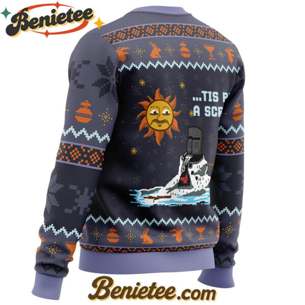 The Melting Knight Monty Python Ugly Christmas Sweater