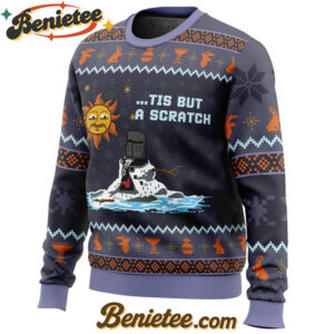 The Melting Knight Monty Python Ugly Christmas Sweater