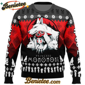 The Pack Princess Mononoke Ugly Christmas Sweater