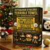 The Pittsburgh Steelers Terrible Towel 50th Anniversary Advent Calendar 2025, Christmas Countdown Advent Calendar Gift Box with 24 Acrylic Ornaments