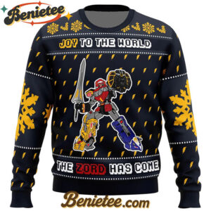 The Zord Has Come Power Rangers Ugly Christmas Sweater
