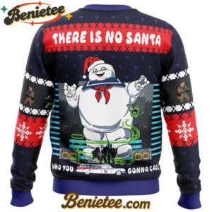 There Is No Santa Ghostbusters Ugly Christmas Sweater