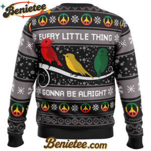 Three Little Birds Bob Marley Ugly Christmas Sweater