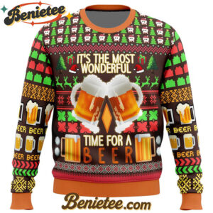 Time for a Beer Ugly Christmas Sweater