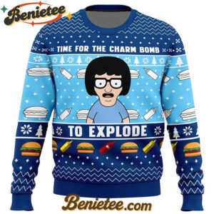 Time for the Charm Bomb to Explore Bob's Burgers Ugly Christmas Sweater