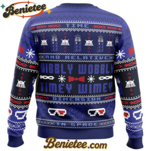 Timey Wimey Doctor Who Ugly Christmas Sweater