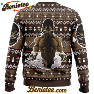 Titan Eren Attack on Titan Ugly Christmas Sweater