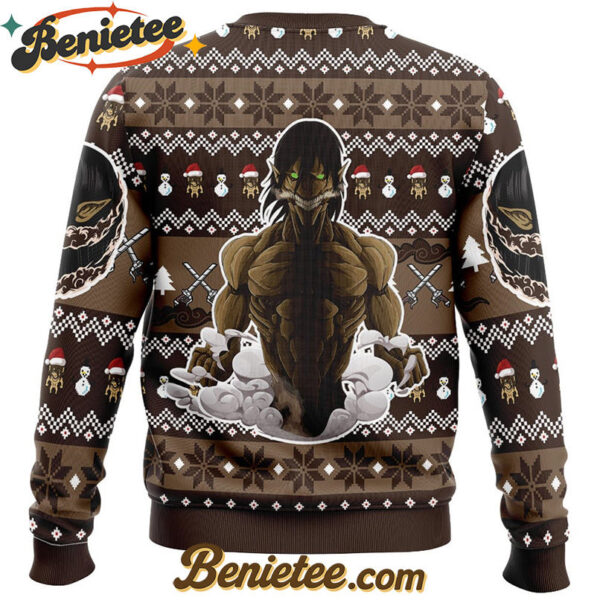 Titan Eren Attack on Titan Ugly Christmas Sweater